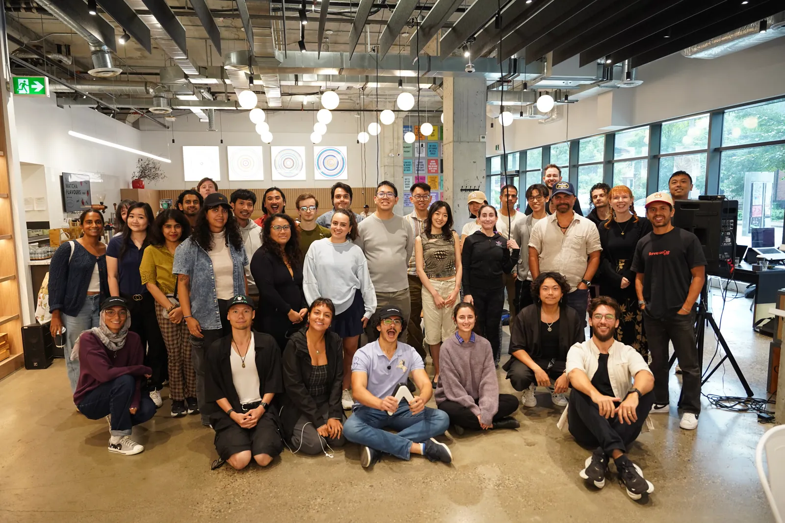 The Creative Blocks community together at a weekday session.